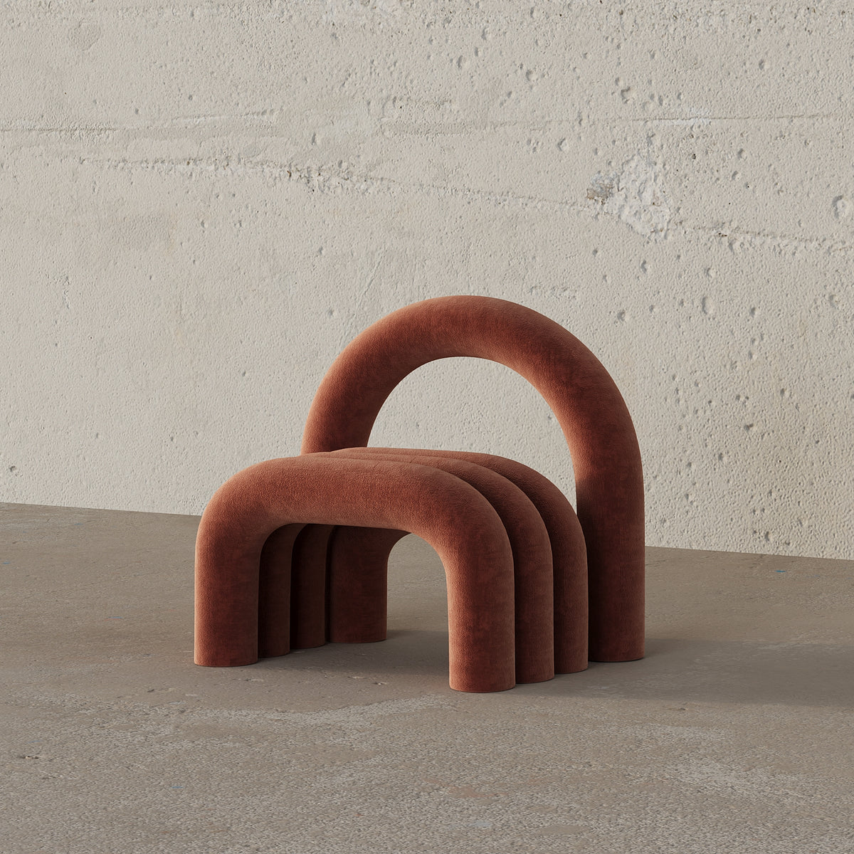 Arco Velvet Accent Chair