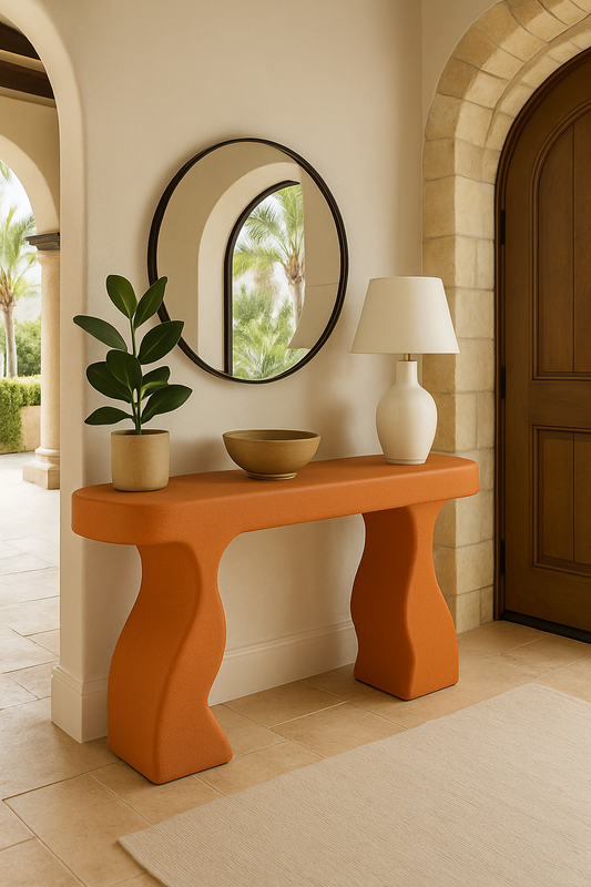 SOLARA Sculpted Console Table
