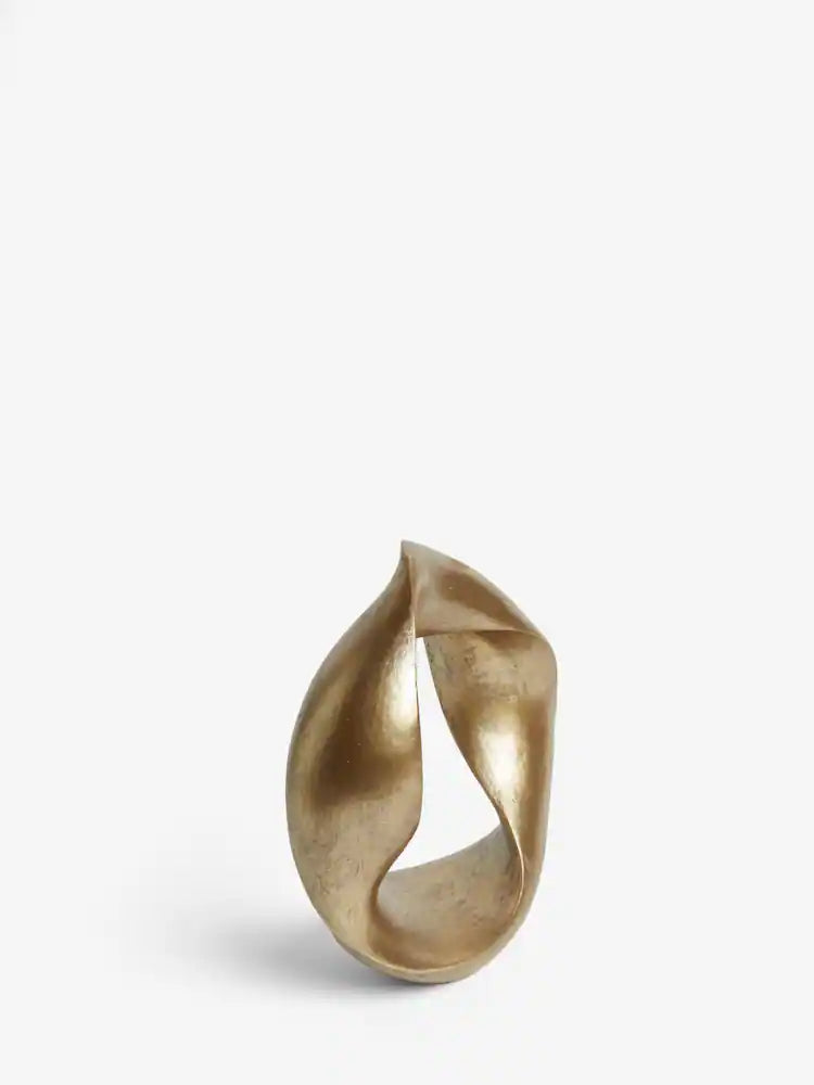 Gold Metal Twist Loop Ornament