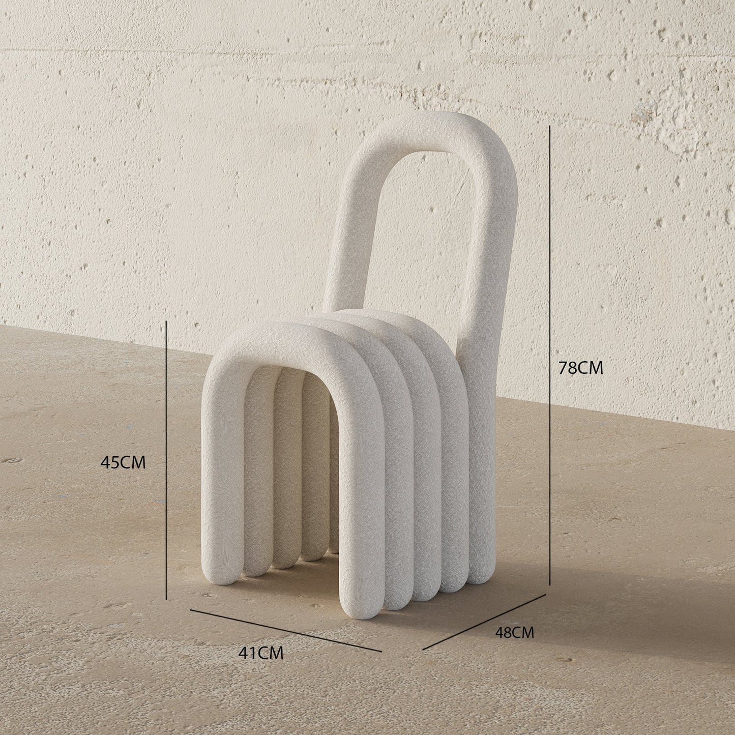 Aurora Bouclé Lounge Chair