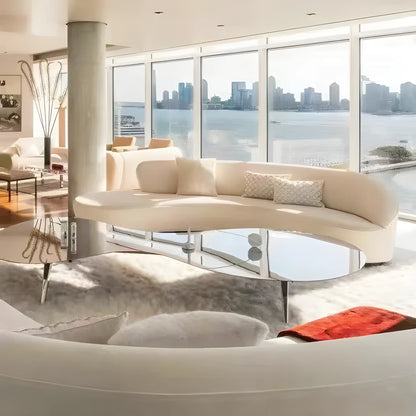 Evo Nordic Velvet Curve Sofa Set