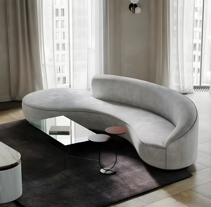 Evo Nordic Velvet Curve Sofa Set