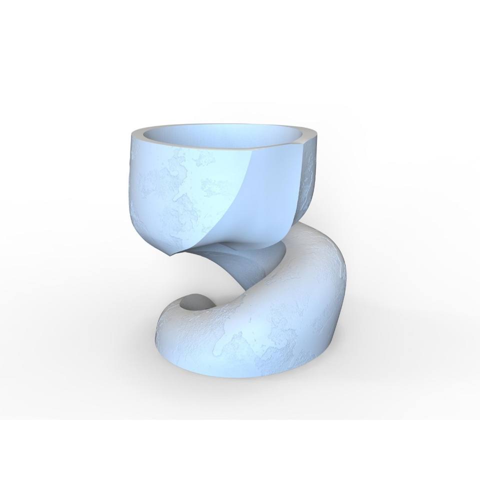 3D Wall Carving Art – LED Sandstone Panel With Vase