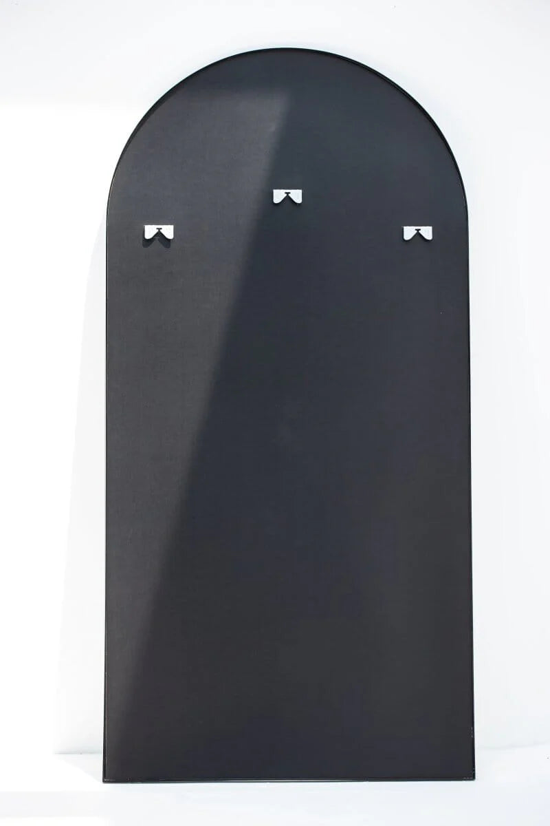 Alev Black Arched LED Wall Mirror with Soft Backlighting