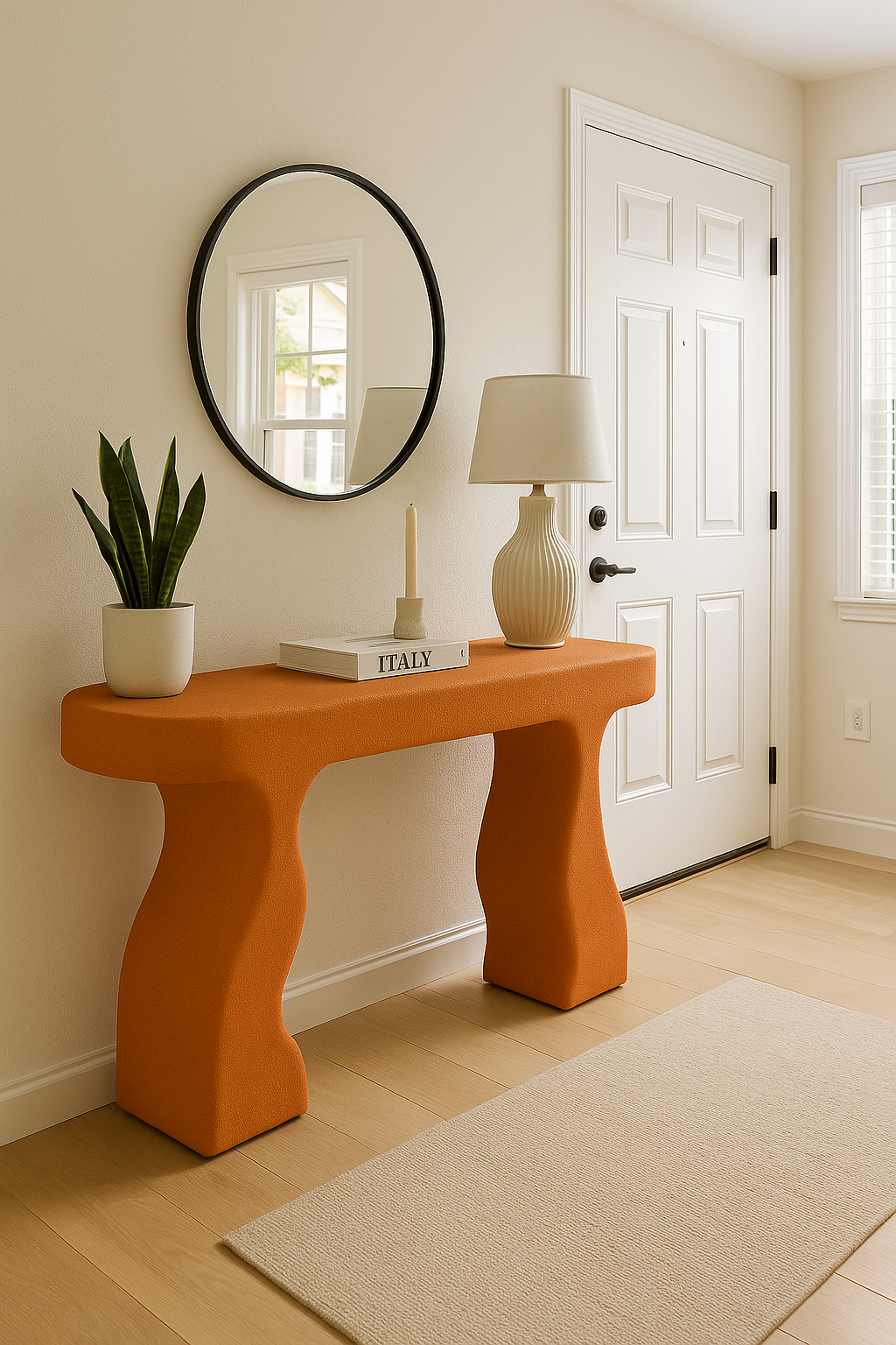 SOLARA Sculpted Console Table