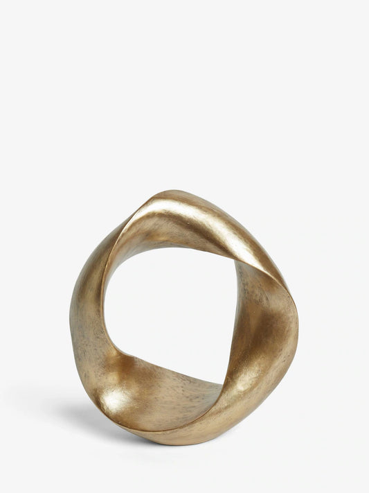 Gold Metal Twist Loop Ornament