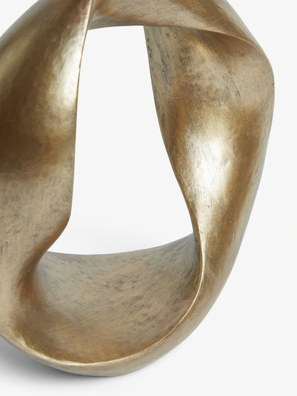 Gold Metal Twist Loop Ornament