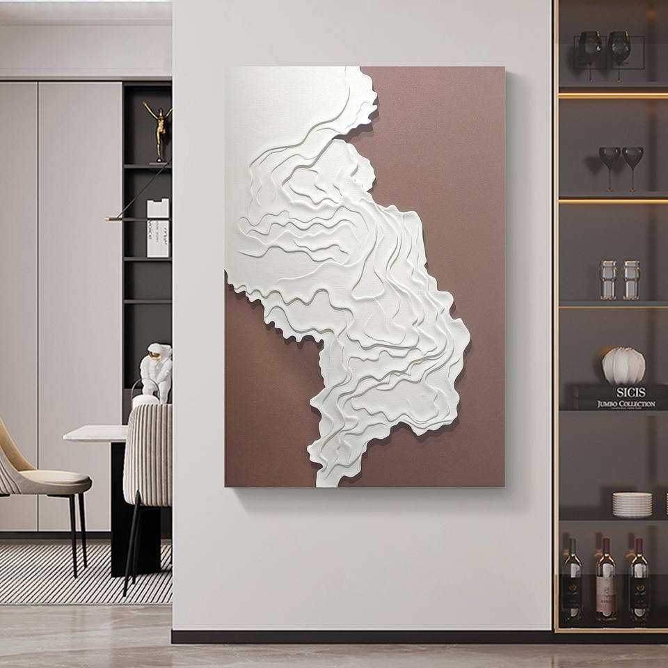 Modern Layered Topographic Wall Art