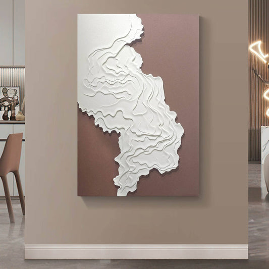 Modern Layered Topographic Wall Art
