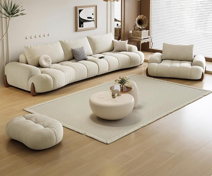 Full Sofa Set 1 (Footstool + Single Seat + 2S Sofa + 3S Sofa)