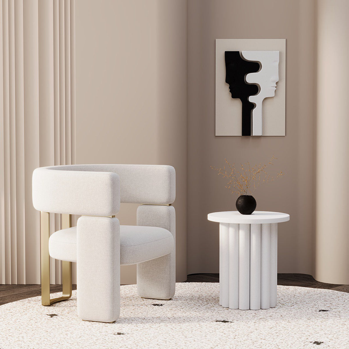 Effie Side Table / 45 x 49 CM