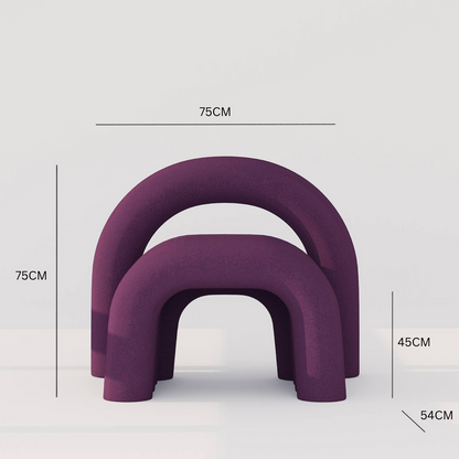 Arco Velvet Accent Chair