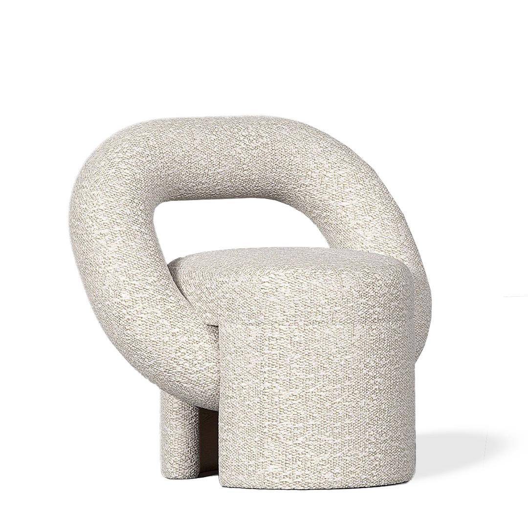 Ring Armchair – Off-White Bouclé