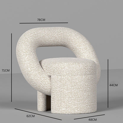 Ring Armchair – Off-White Bouclé